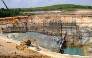 Construction d'un barrage