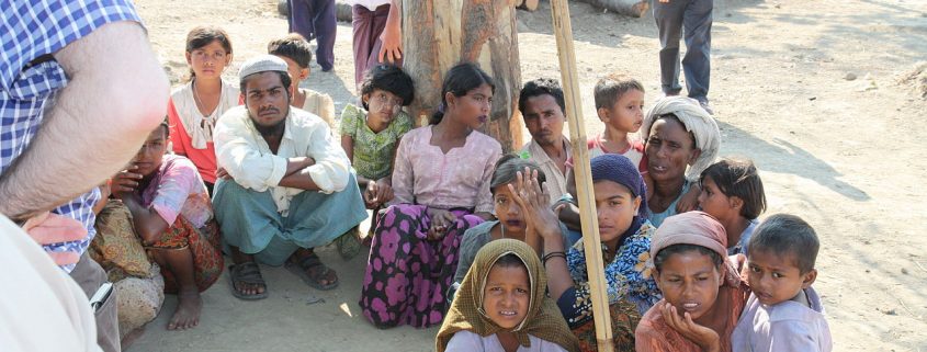 Des Rohingya déplacés au Myanmar