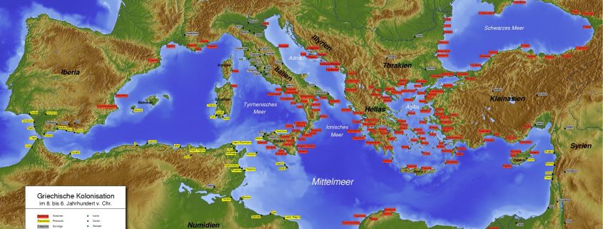 Die griechischen Siedlungen vom 8.-6. Jahrhundert vor Chr.